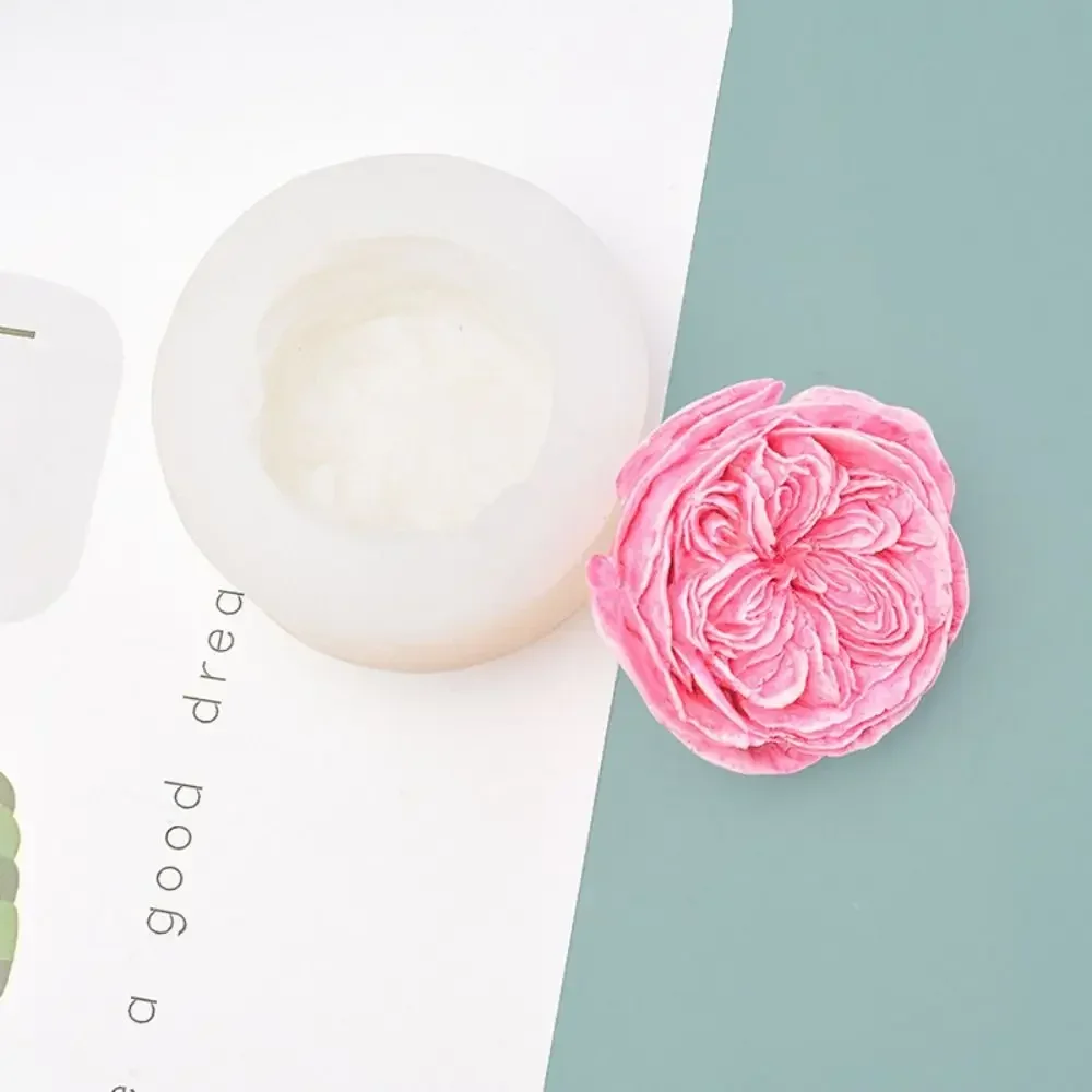 Blume Rose Silikon Kerze Form 3D Butterblume Blume Aromatherapie Gips Schokolade Gips Seife Eiswürfel Moud Hochzeit Image