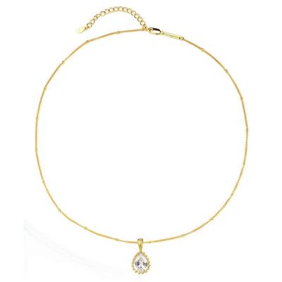 Hey Happiness - April Geburtsstein Halskette aus 925 Sterlingsilber Ketten 1 ct Damen (50.9 € / 1 ct) Image