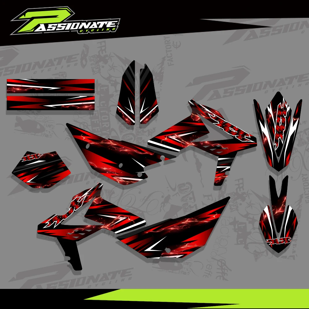 Motocross-Grafik-Aufkleber, Hintergrund für Beta RR 2T 4T 125 200 250 300 350 390 430 480 450 2013–2017 2014 2015 2016 Image