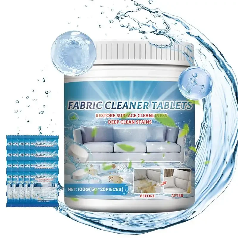 Fleckenentferner Tabletten Stoff Sofa Reiniger Tablet Haushaltsreiniger Mehrzweck Tiefenreinigung für Stoffe Sofas Vorhänge & Image