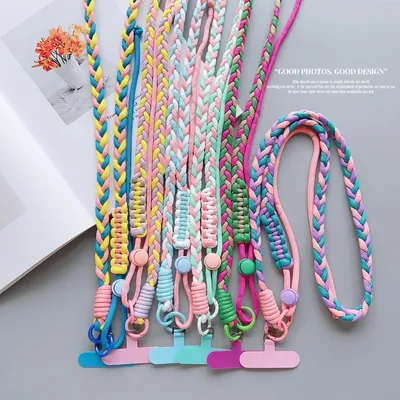 Korea Adjustable Universal Phone Lanyard Strap Mobile Phone Hanging Rope Neck Straps Anti-lost Lanyard Cell Phone Accessories 12