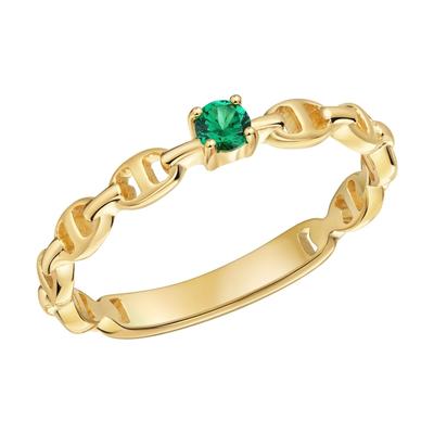 caï - Ring 925/- Sterling Silber Zirkonia grün Ringe 1 ct Damen (42.4 € / 1 ct) Image