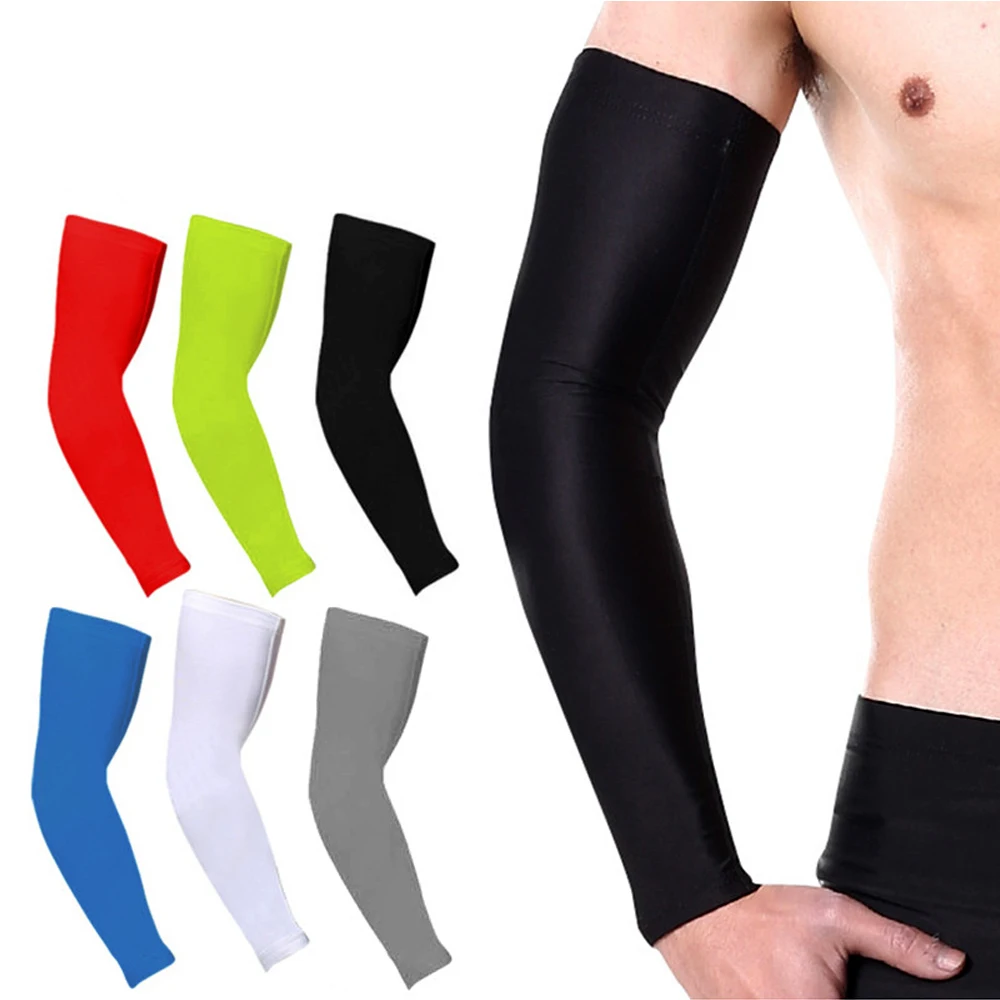 1 Stück Kompressions-Armmanschette für Männer und Frauen, vollständiger Armstützschutz, rutschfester, atmungsaktiver Arm und Unterstützung zur Schmerzlinderung, Arthritis Image