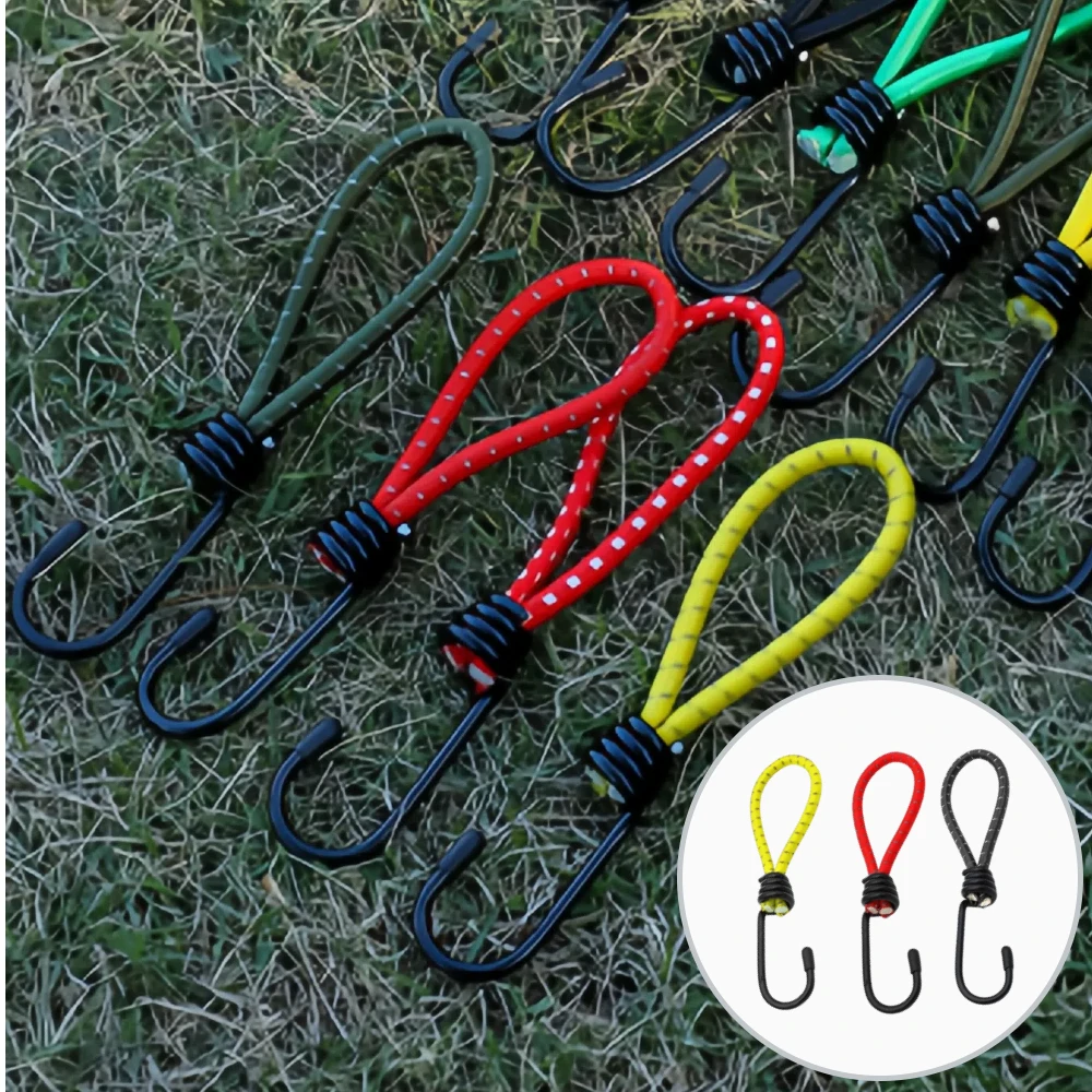 6Pcs Starke Elastische Seil Haken Outdoor Zelt Elastische Seil Haken Hohe Elastische Seil Haken Multifunktions Anti-wind Feste zelt Haken Image