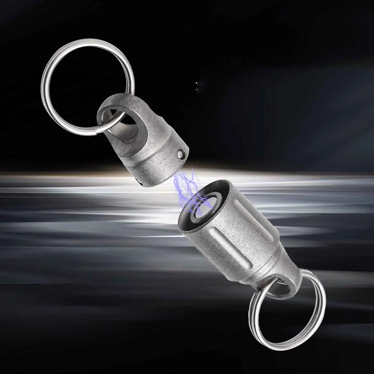 Titanlegierung Magnet Schnellverschluss Schnalle Auto Schlüsselanhänger Ultraleichte EDC Universal Verbindungsschnalle 360° ° Drehbarer Schlüsselanhänger FB61 Image