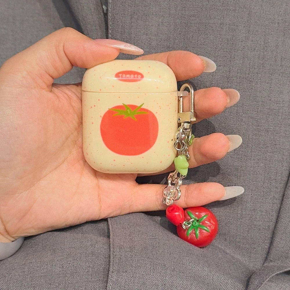 [Tx 5B15] Splashing Tomate ist geeignet für AirPods Pro2 Schutzhülle Airpods4 Schutzhülle Aktive Geräuschreduzierung Apple3rd Image