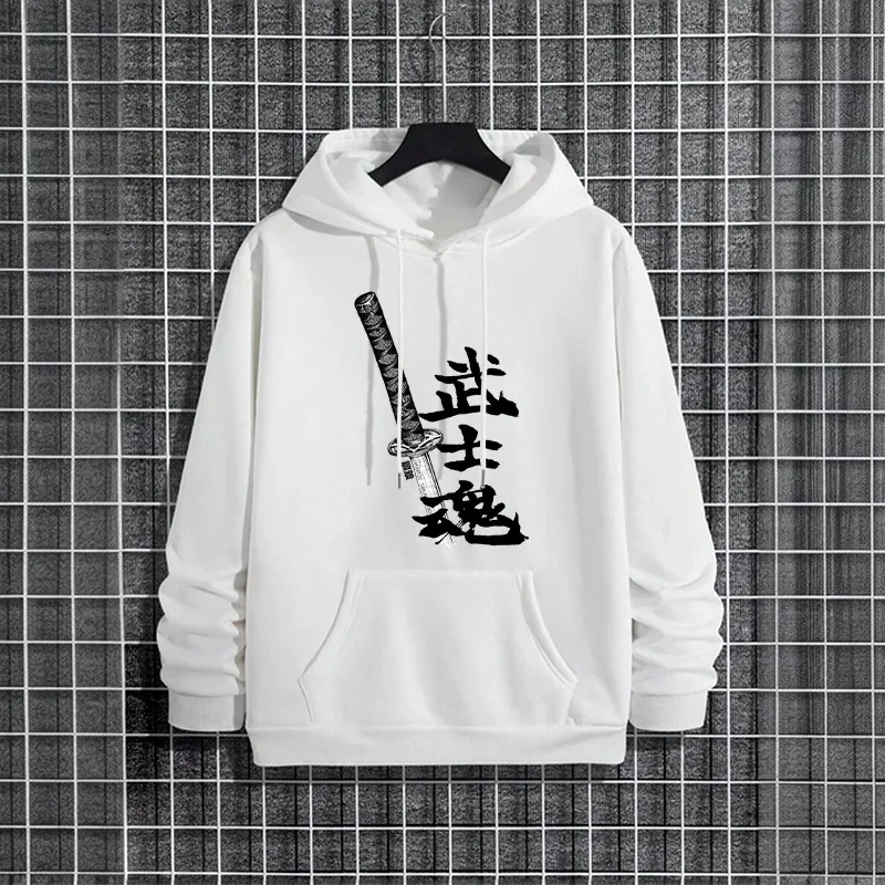 Japan Bushido Muster Hoodies Urban Streetwear Fashion Mit Kapuze Sweatshirt Männlich Trendy Casual Hoody Herbst Winter männer Pullover