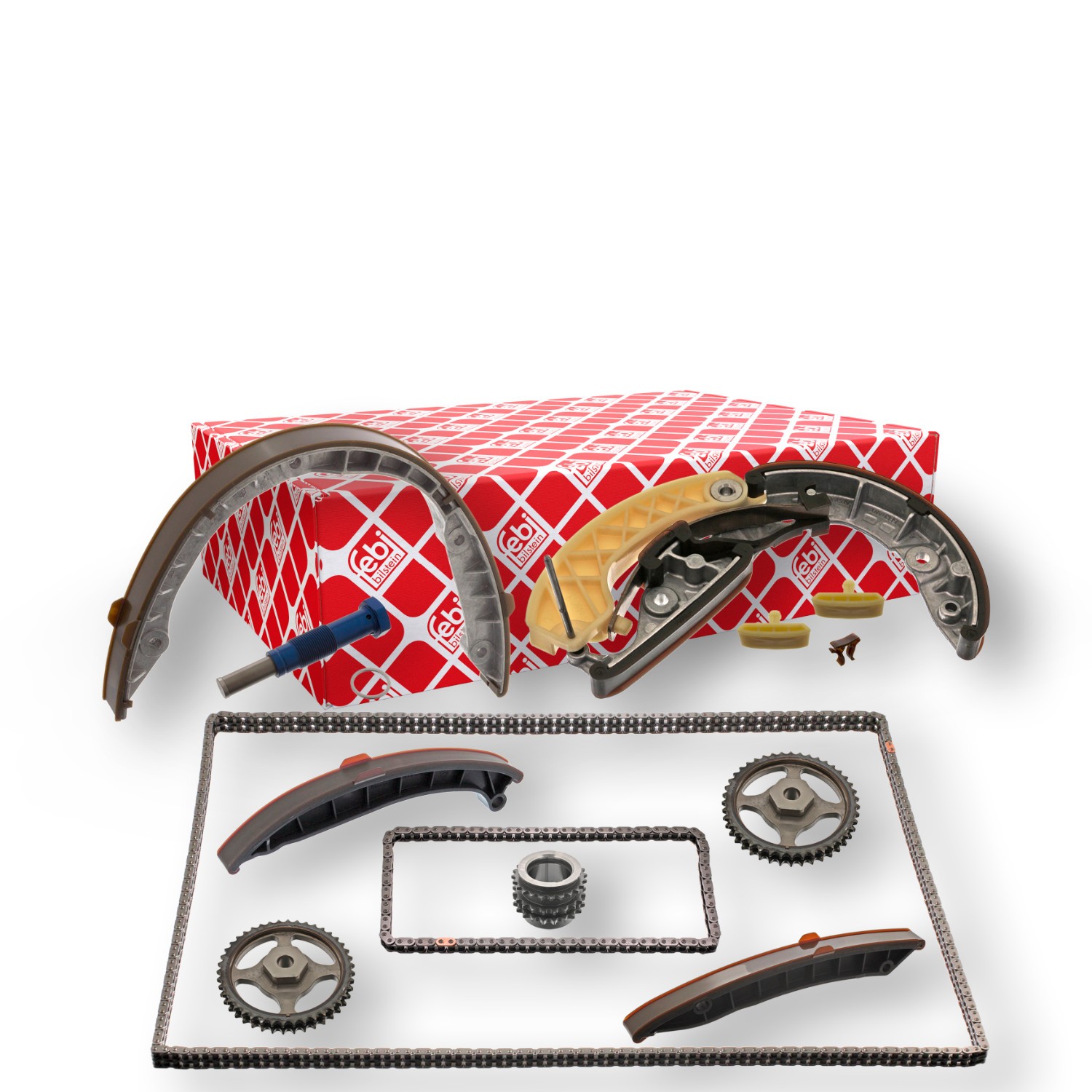 FEBI BILSTEIN Steuerkettensatz PORSCHE 45675 94810516910,94810516910S2 Image