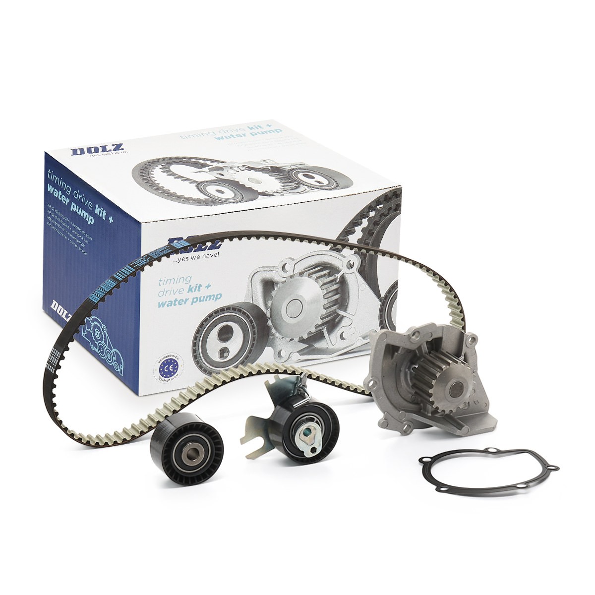 DOLZ Wasserpumpe + Zahnriemensatz FORD,FIAT,PEUGEOT KD106 Wasserpumpe + Zahnriemenkit Image