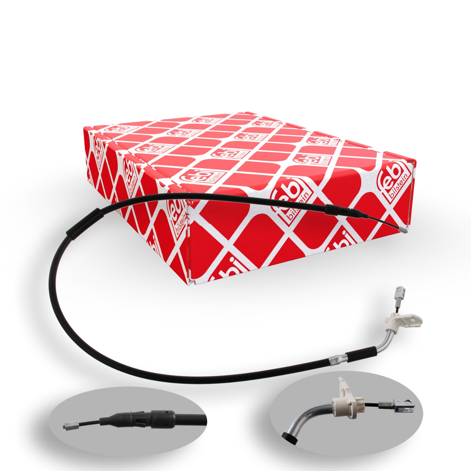 FEBI BILSTEIN Handbremsseil MERCEDES-BENZ 34909 1694201285,A1694201285 Bremsseil,Seilzug Feststellbremse Image