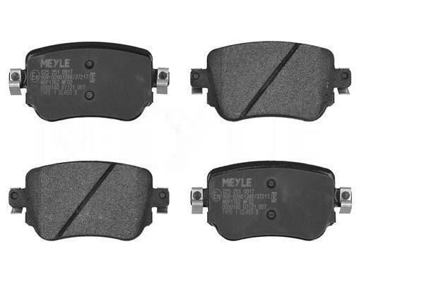 MEYLE Bremsbelagsatz VW,AUDI,SKODA 025 251 0917 2K5698451A,7N0698451B,5Q0698451AL 5Q0698451F,5Q0698451L,8U0698451F,2K5698451B,7N0698451D,2K5698451C Image