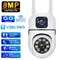 Telecamera Wifi da 8 MP Telecamere esterne wireless di sicurezza a doppio obiettivo Audio bidirezionale Rilevazione automatica del movimento Visione notturna Baby monitor domestico