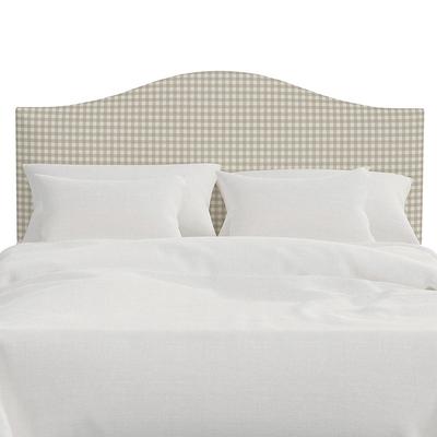 Vanessa Headboard - Arched, Arched/Gingham Tan, King - Grandin Road