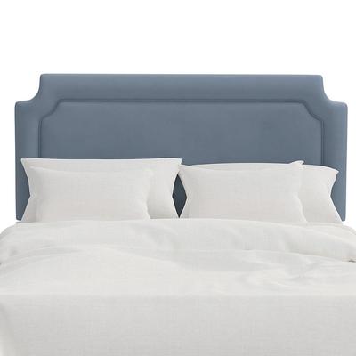 Vanessa Headboard - Clipped, Clipped/Velvet Ocean, Queen - Grandin Road