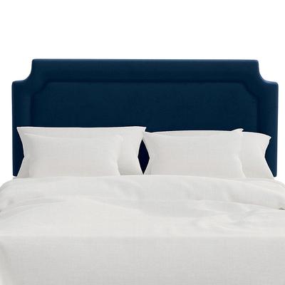 Vanessa Headboard - Clipped, Clipped/Velvet Ink, Queen - Grandin Road