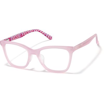 Zenni Girls Cat-Eye Glasses Pink Plastic Full Rim Frame