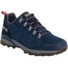 Wanderschuh JACK WOLFSKIN "REFUGIO TEXAPORE LOW W", Gr. 40, dunkelblau, grau, Leder, Textil, sportlich, Schuhe, Wasserdicht, Trekkingschuh