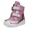 Klettstiefel ECCO "Urban Mini", Kinder, Gr. 29, rosa (rosa, flieder), Veloursleder, Textil, metallic, sportlich, Schuhe, Winterboots, Winterstiefel, Stiefelette mit GORE-TEX
