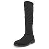 Stiefel ECCO "METROPOLE VIENNA", Damen, Gr. 37, schwarz, Textil, klassisch, Schuhe, Langschaftstiefel, Blockabsatz mit dehnbarem Stretch