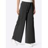 Jerseyhose HEINE, Damen, Gr. 48, Normalgrößen, schwarz, 50% Modal, 44% Polyester, 6% Elasthan, unifarben, Hosen