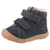 Lauflernschuh PEPINO BY RICOSTA "Gedo WMS: normal", Kinder, Gr. 21, blau (navy), Leder, casual, Schuhe, Barfußschuh mit hochgezogener Zehenkappe, Größenschablone zum Download
