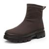 Winterstiefelette ARA "MOOD-GTX", Damen, Gr. 7,5 (41), grau (dunkelgrau), Textil, Glattleder, unifarben, klassisch, Schuhe, mit GORE-TEX, H-Weite