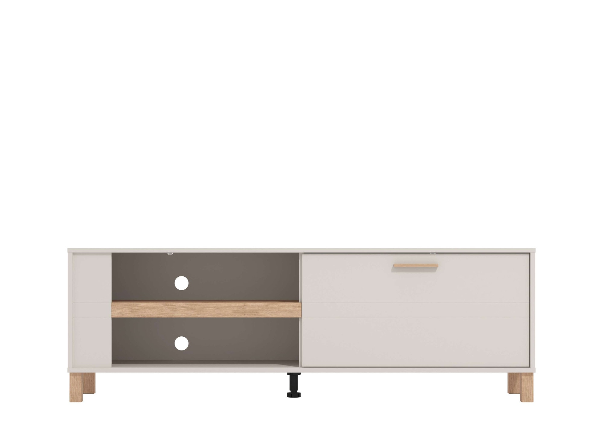 TV-Board HOME AFFAIRE "Sheffield TV-Bank, TV-Schrank, TV-Lowboard, TV-Möbel, Breite 157 cm", kashcmir, B:157cm H:52cm T:40cm, MDF, Spanplatte, Sideboards, Klapptür, 2D-beschichtetes MDF-Profil, Heißprägedetails