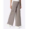 Jerseyhose HEINE, Damen, Gr. 36, Normalgrößen, grau (taupe), 50% Modal, 44% Polyester, 6% Elasthan, unifarben, Hosen
