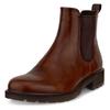 Chelseaboots ECCO "Metropole Vienna", Damen, Gr. 36, braun, Leder, klassisch, Schuhe, Stiefelette, Schlupfboots, Casual-Boots mit Stretcheinsätze