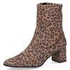 Stiefelette CAPRICE, Damen, Gr. 40, leomuster, Textil, animal-print, elegant, Schuhe, Abendschuh, Businesschuh mit praktischem Reißverschluss