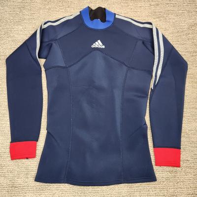 Adidas Swim | Adidas Neoprene Wetsuit Shirt Thick Rash Guard Water Sports Mens Large Navy Red | Color: Blue/Red | Size: L