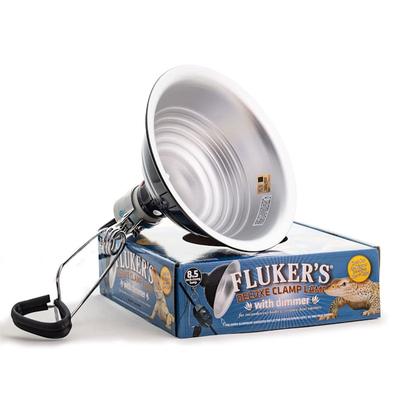 Fluker's Clamp Lamp with Dimmer, 8.5" Diameter