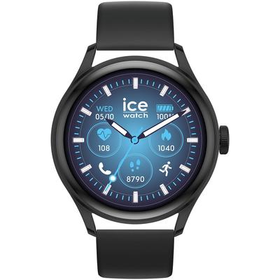 Smartwatch ICE-WATCH "ICE smart 3.0 - 1.2 AMOLED - GPS", schwarz, Smartwatches, Armbanduhr, Damenuhr, Silikonarmband,Bluetooth,Touch-Display,digital