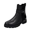Stiefelette REMONTE "Remonte Stiefelette Glattleder", Damen, Gr. 40, schwarz (schwarz, schwarz), Glattleder, elegant, Schuhe