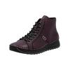 Schnürstiefelette RIEKER "Rieker Stiefelette Lederimitat", Damen, Gr. 42, lila, Lederimitat, casual, Schuhe