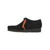 Schnürschuh CLARKS "Wallabee Black", Herren, Gr. 43, schwarz, Leder, klassisch, Schuhe, aus hochwertigem schwarzem Wildleder