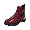 Stiefelette REMONTE "Remonte Stiefelette Lederimitat/Textil", Damen, Gr. 37, rot (rot, schwarz), Lederimitat, Textil, casual, Schuhe