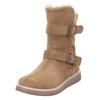 Winterstiefel SUPERFIT "LORA WMS: Mittel", Kinder, Gr. 35, beige, Veloursleder, unifarben, modisch, Schuhe, Snowboots mit wasserdichter GORE-TEX, Größenschablone zum Download