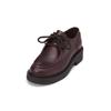 Schlupfboots MARC O'POLO "aus edlem Kalbleder", Damen, Gr. 40, schwarz aubergine rot, Obermaterial: 100% Leder (Rind), unifarben, Schuhe