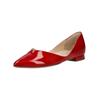 Ballerina HÖGL "Högl Ballerinas Leder", Damen, Gr. 39, rot lack, Leder, elegant, Schuhe