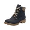 Schnürstiefelette RIEKER "Rieker Stiefelette Lederimitat", Damen, Gr. 41, pazifik, Lederimitat, casual, Schuhe