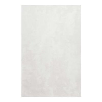Teppich HOMIE LIVING "Sienna", beige (creme weiß), B:80cm H:20mm L:150cm, Polyester, Teppiche, Hochflor, Microfaser, uni, weich & kuschelig, Wohnzimmer, Schlafzimmer Image