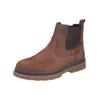 Stiefelette RIEKER "Rieker Stiefelette Leder/Textil", Herren, Gr. 47, braun (dunkelbraun), Leder, Textil, casual, Schuhe
