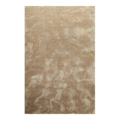 Teppich HOMIE LIVING "Sienna", beige braun meliert, B:160cm H:20mm L:230cm, Polyester, Teppiche, Hochflor, Microfaser, uni, weich & kuschelig, Wohnzimmer, Schlafzimmer Image
