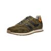 Sneaker BUGATTI "bugatti Sneaker Veloursleder", Herren, Gr. 42, grün (dunkelgrün), Veloursleder, casual, Schuhe