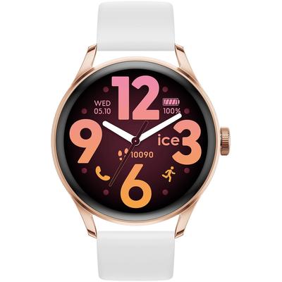 Smartwatch ICE-WATCH "ICE smart 3.0 - 1.2 AMOLED - GPS", weiß, Smartwatches, Armbanduhr, Damenuhr, Silikonarmband,Bluetooth,Touch-Display,digital