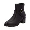 Stiefelette REMONTE "Remonte Stiefelette Leder", Damen, Gr. 40, schwarz (schwarz, schwarz), Leder, elegant, Schuhe