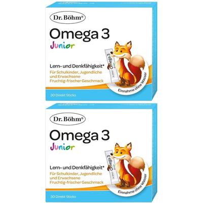 2x Dr.böhm Omega-3 Junior Direkt Sticks 2x30x1,5 g Granulat Image