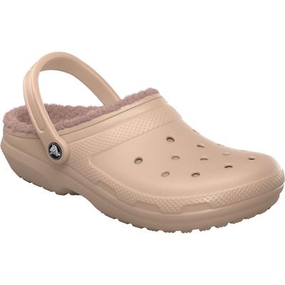 Crocs Klassische Gefütterte Thermoplastische Damen Clogs in Pink Caramel Image