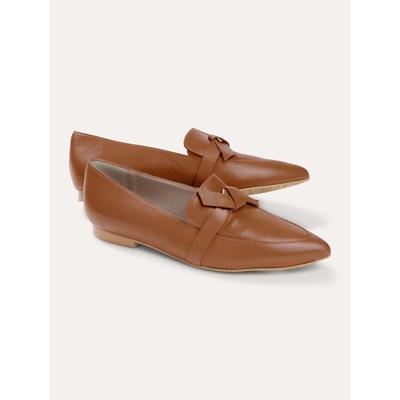 Walbusch Damen Soft Slipper mit Schleife Braun noch offen: Muster